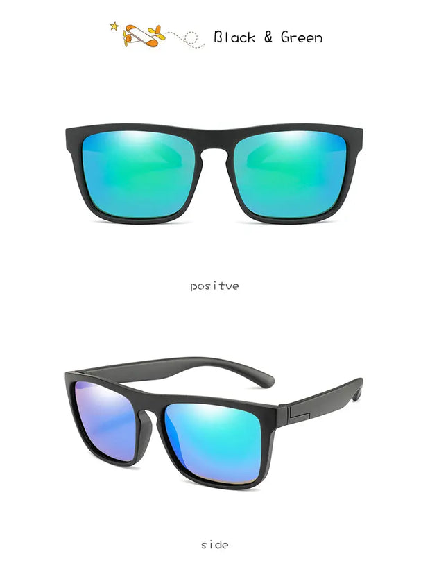 Surendra 12 - 2023 Kids Sunglasses UV400 Protection Vintage Brand Polarized Children Sun Glasses Girls Boys Multi Color Eyeglasses Eyewear Wicked Tender