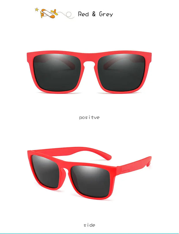 Surendra 12 - 2023 Kids Sunglasses UV400 Protection Vintage Brand Polarized Children Sun Glasses Girls Boys Multi Color Eyeglasses Eyewear Wicked Tender