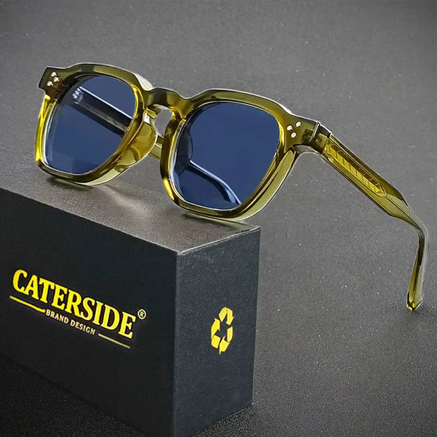 Surendra 18 - CATERSIDE Retro Punk Men Sunglasses Small Frame Square Personalized Design Sun Glasses Women Travel Party Business Festival Gift Wicked Tender