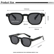 Surendra 18 - CATERSIDE Retro Punk Men Sunglasses Small Frame Square Personalized Design Sun Glasses Women Travel Party Business Festival Gift Wicked Tender