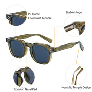 Surendra 18 - CATERSIDE Retro Punk Men Sunglasses Small Frame Square Personalized Design Sun Glasses Women Travel Party Business Festival Gift Wicked Tender