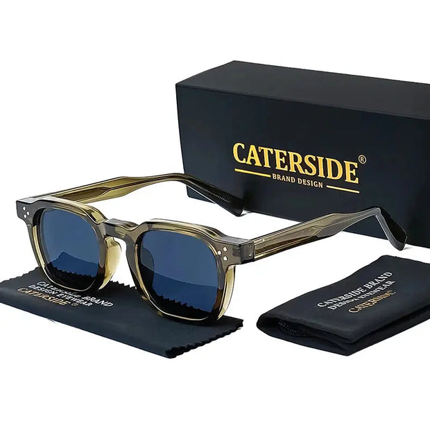 Surendra 18 - CATERSIDE Retro Punk Men Sunglasses Small Frame Square Personalized Design Sun Glasses Women Travel Party Business Festival Gift Wicked Tender