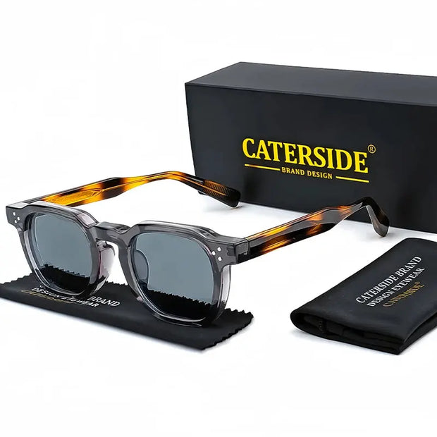 Surendra 18 - CATERSIDE Retro Punk Men Sunglasses Small Frame Square Personalized Design Sun Glasses Women Travel Party Business Festival Gift Wicked Tender