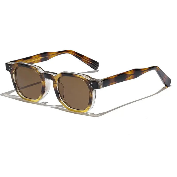 Surendra 18 - CATERSIDE Retro Punk Men Sunglasses Small Frame Square Personalized Design Sun Glasses Women Travel Party Business Festival Gift Wicked Tender