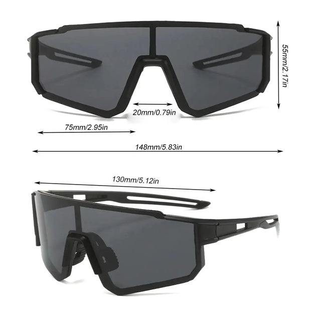 Surendra 19 - Cycling Sunglasses Eyewear Bicycle Goggles UV Protection Windproof Glasses For Men Women Polarized Lens Road Riding Bike Glasses Wicked Tender