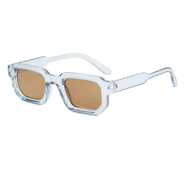 Surendra 24 - Vintage Rectangle Frame Sunglasses Men Fashion Retro Sun Glasses Luxury Brand Design UV400 Shades Eyewear Women Goggles Wicked Tender