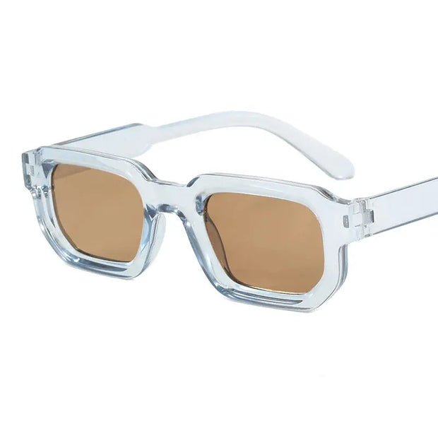 Surendra 24 - Vintage Rectangle Frame Sunglasses Men Fashion Retro Sun Glasses Luxury Brand Design UV400 Shades Eyewear Women Goggles Wicked Tender