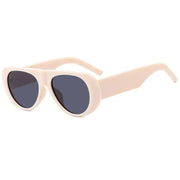 Surendra 38 - Retro Big Frame Punk Sunglasses Women Fashion New Oversized Sunglasses Gradient Color Vintage Round Glasses Goggles Wicked Tender