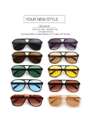 Surendra 39 - Ins Style Vintage Square Punk Sunglasses Women Retro Brand Oversized Frame Sun Glasses Female Black Yellow Glasses Oculos De Sol Wicked Tender