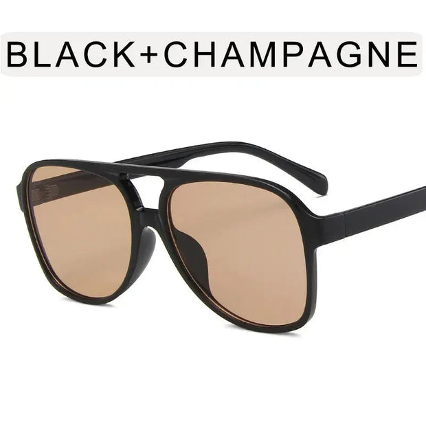 Surendra 39 - Ins Style Vintage Square Punk Sunglasses Women Retro Brand Oversized Frame Sun Glasses Female Black Yellow Glasses Oculos De Sol Wicked Tender