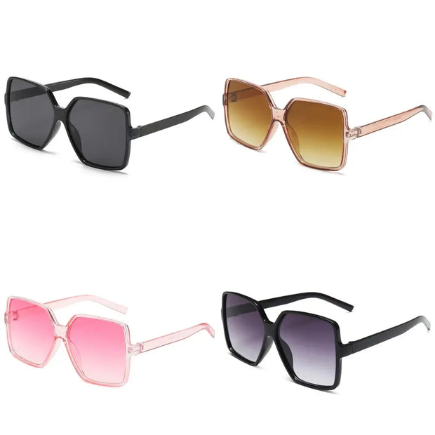Surendra 42 - New Vintage Sunglasses Women Men Square Big Frame Sun Glasses Female Brand Designer Retro Shades Fashion Oculos De Sol ﻿for Male Wicked Tender