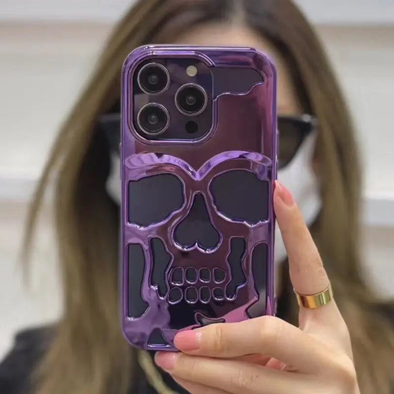 Wicked Skull iPhone Case Shining Exoskeleton - Embrace Your Wicked Skull iPhone Case Shining Exoskeleton - Embrace Your