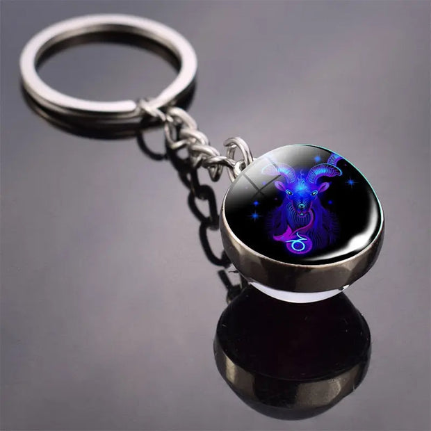Zodiac Keychain Zodiac Keychain - Glow In The Dark Personalized Keychains Wicked Tender