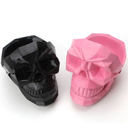 3D Geometric Skull Statue Storage Box - Pink, Black, or White Wicked Tender