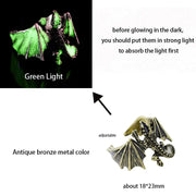 Glow In The Dark Dragon Ring Adjustable Glow In The Dark Dragon Ring - Gothic Ring For Men and Women Wicked Tender