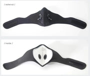 Anti-Pollution Sport Mask - Neoprene, Carbon Filtration, Anti-Bacterial, Double Breathing Valves, Earloop Option Wicked Tender