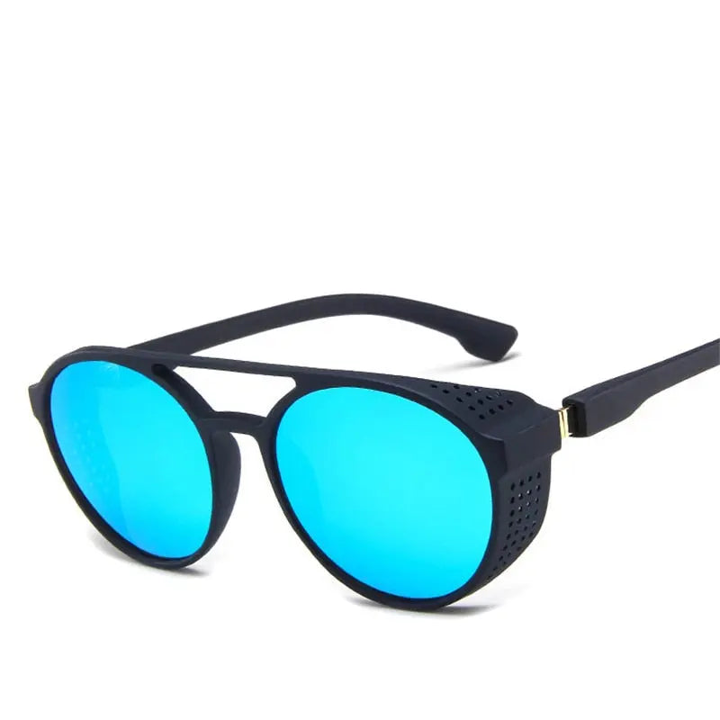 Aviator Side Shield Sunglasses – Oversized Mirrored Aviator  display picture 1