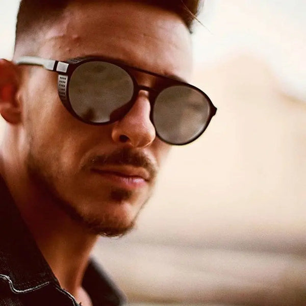 Aviator sunglasses cheap with side shields