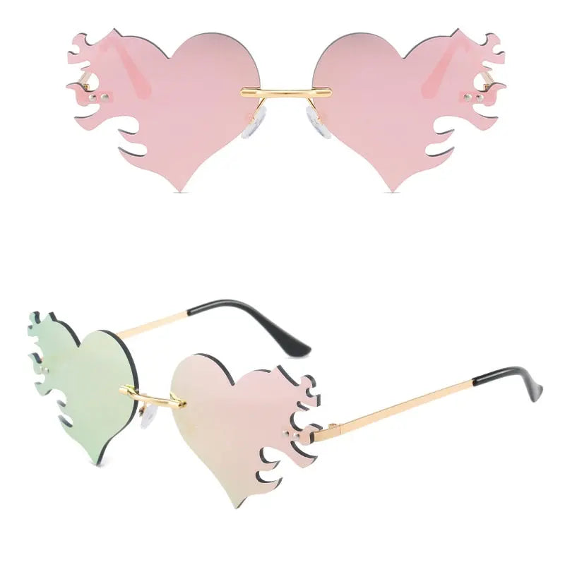 Burning Love Heart Flame Heart Shaped Bachelorette Party