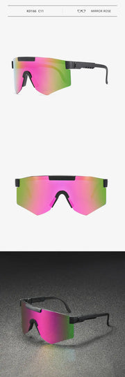 Pink Polarized Sunglasses Cyber Future - Beach Themed Sunglasses Futuristic Visor Sunglasses Oversized Mirror Sunglasses Pink Polarized Sunglasses Wicked Tender