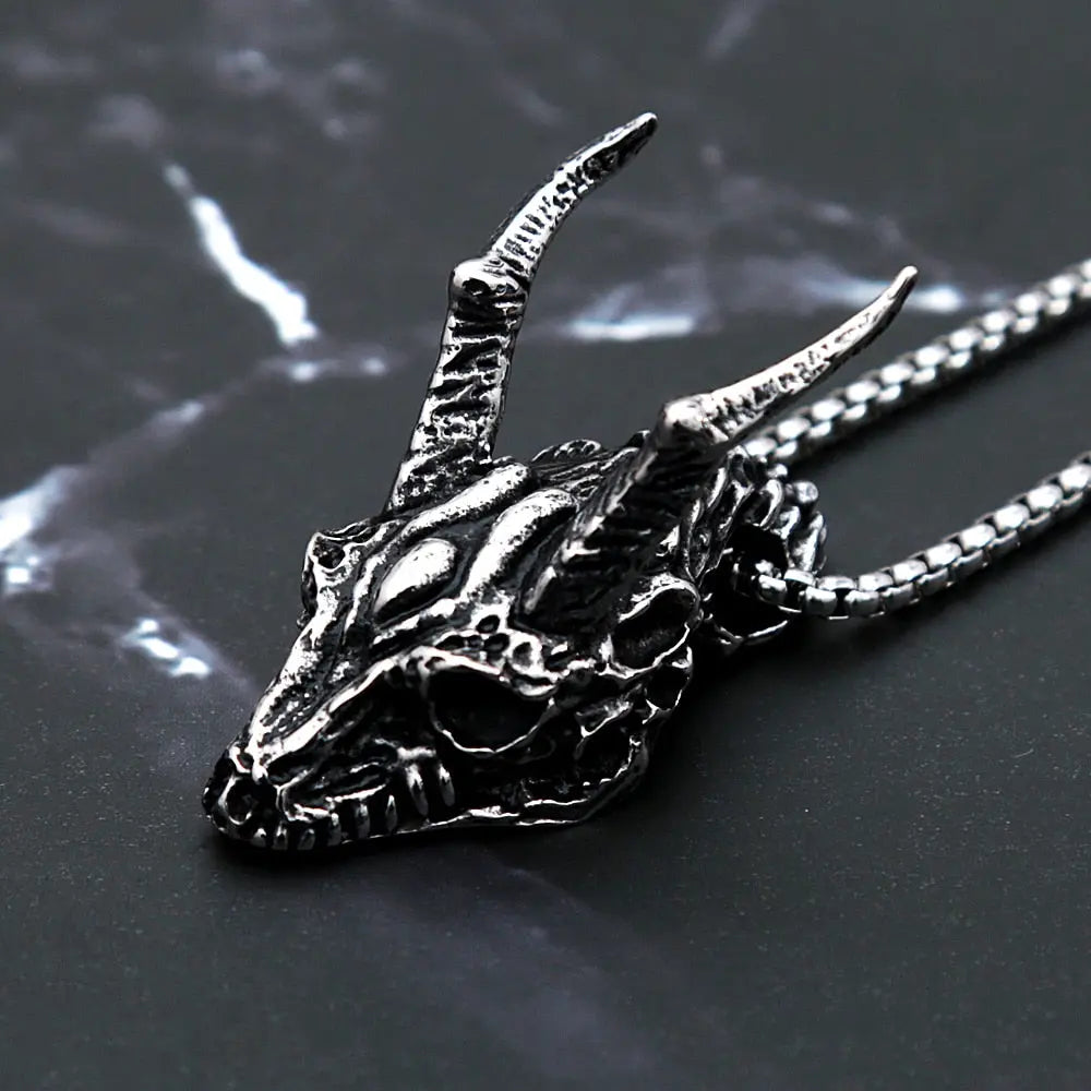 Dragon Necklace Ouroboros Pendant Norse - 35% Sale