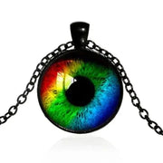 Dark Evil Dragon Eye Necklace - Medieval Gothic Pendant Wicked Tender