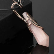 Dragon Gemstone Necklace Dark Long Dragon Pendant - Dragon Gemstone Necklace Wicked Tender