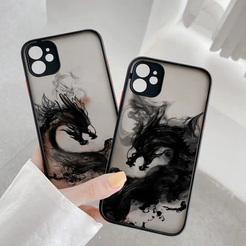 Dark Mist Black Dragon Phone Case