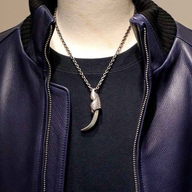Gothic Necklace Dark Talon Dragon Claw Necklace - Stainless Steel Gothic Necklace For Men And Women Wicked Tender