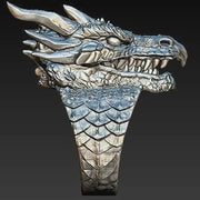Dragon Ring Draconic Lord Dragon Ring - Large Gothic Stainless Steel Ring For Men Wicked Tender