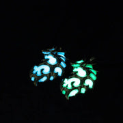 Draconic Triumph Thick Glow In The Dark Pendant Necklace - Blue or Green Wicked Tender