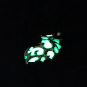 Draconic Triumph Thick Glow In The Dark Pendant Necklace - Blue or Green Wicked Tender