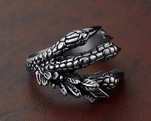 Dragon Claw Ring Dragon Claw Ring - Silver Plated Open Adjustable Vintage Dragon Ring Wicked Tender