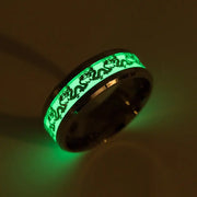 Glow In the Dark Dragon Ring Dragon Dance Glow In the Dark Dragon Ring - Green Glowing Gothic Ring Wicked Tender