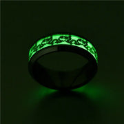 Glow In the Dark Dragon Ring Dragon Dance Glow In the Dark Dragon Ring - Green Glowing Gothic Ring Wicked Tender