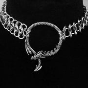 Dragon Choker Dragon Keeper Choker Necklace - Dragon Choker Gothic Necklace Wicked Tender