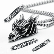 Dragon Pendant Necklace Dragon Noble Wicked Tender Dragon Pendant Necklace - Gothic Necklace