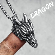 Dragon Pendant Necklace Dragon Noble Wicked Tender Dragon Pendant Necklace - Gothic Necklace