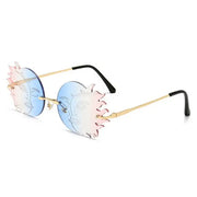 Sun and Moon Sunglasses Eclipse - Sun and Moon Sunglasses Transparent Sunglasses Tinted Lens Rimless Sunglasses Wicked Tender