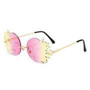 Sun and Moon Sunglasses Eclipse - Sun and Moon Sunglasses Transparent Sunglasses Tinted Lens Rimless Sunglasses Wicked Tender