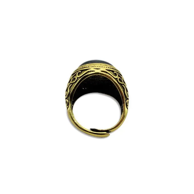 Dragon Eye Ring Evil Dragon Eye Ring - Adjustable Medieval Signet Gothic Ring Wicked Tender