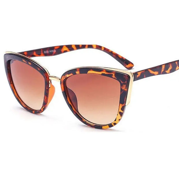 Feline Vision - Oversized Cat Eye Sunglasses Leopard Cat Eye Sunglasses Curvy Sunglasses Wicked Tender