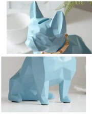 French Bulldog Coin Storage Resin Statue - Indoor Home Decoration Small Animal Frenchie Sculpture for Dog Lovers Wicked Tender