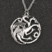 Game of Thrones Inspired House Targaryen Necklace - House of the Dragon Family Crest Wicked Tender