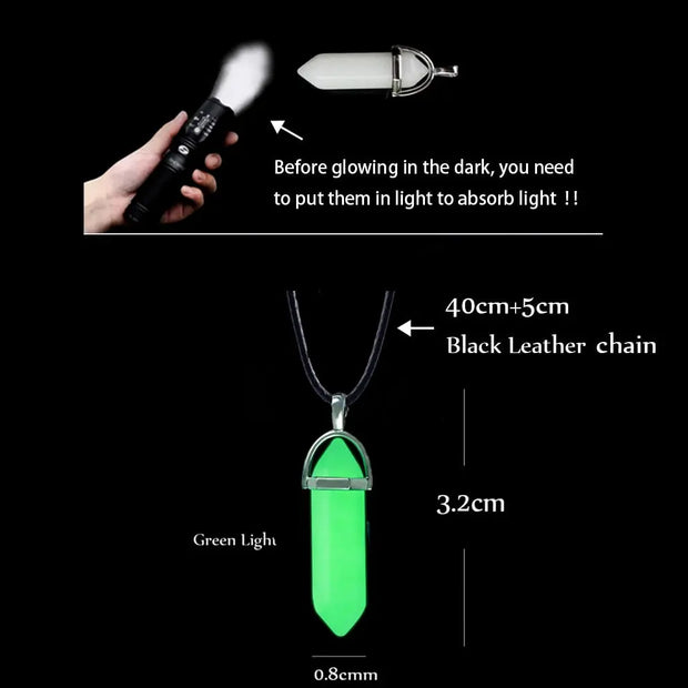 Glow In The Dark Necklace Pendant Glow In The Dark Necklace Pendant For Women and Men Wicked Tender