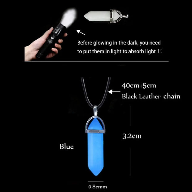 Glow In The Dark Necklace Pendant Glow In The Dark Necklace Pendant For Women and Men Wicked Tender