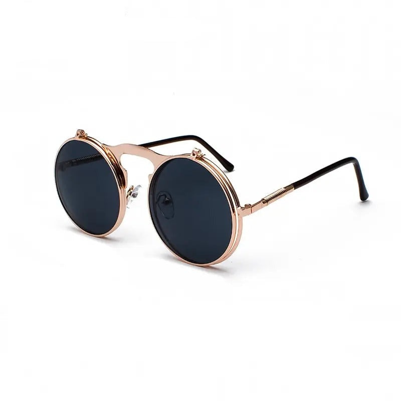 Vintage round flip up sunglasses new arrivals
