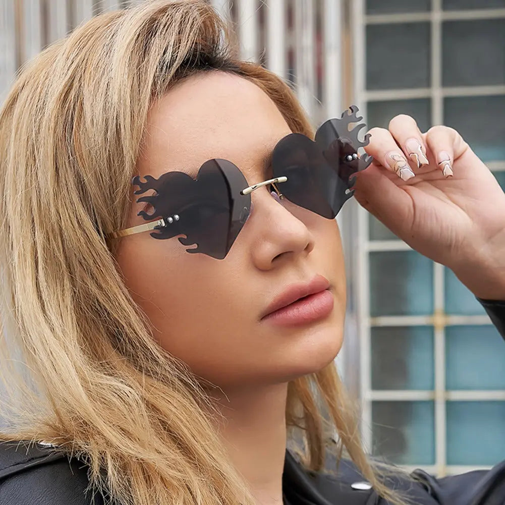 Black heart sunglasses on sale