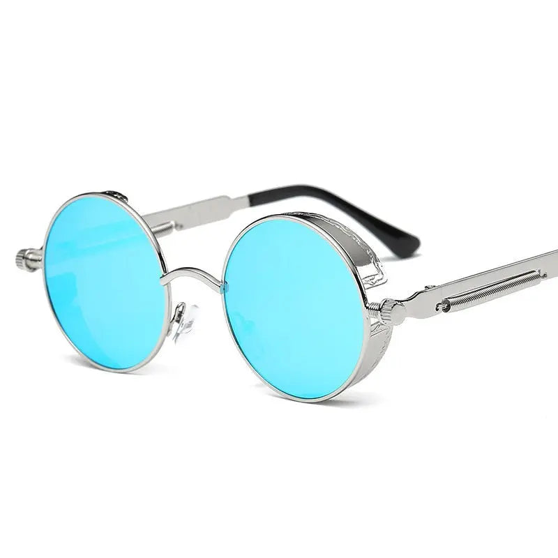 High Intellect - Small Black Round Sunglasses Round Retro