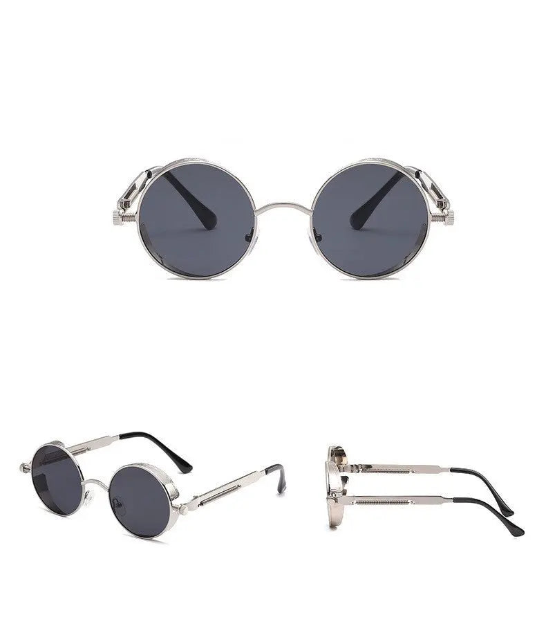 GDC round sunglasses 新品未使用品！！ High Intellect - Small Black Round Sunglasses Round Retro